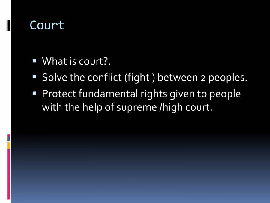 Court - PowerPoint Slides - LearnPick India