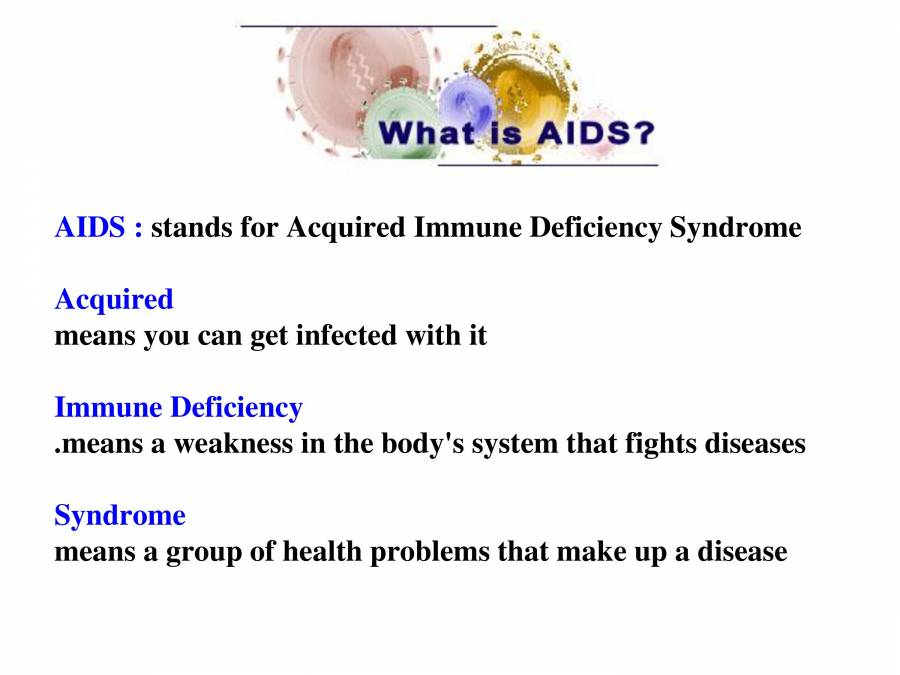 AIDS - PowerPoint Slides - LearnPick India