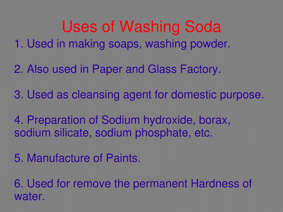 Sodium Carbonate (washing Soda) - Chemistry Lesson. Science